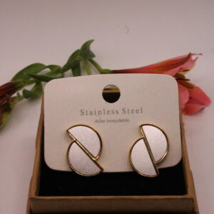 Boucle d'oreille en forme de lune