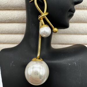 Boucle d'oreille grosse perle